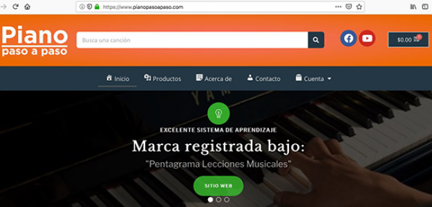 Piano Paso a Paso Tienda Principal